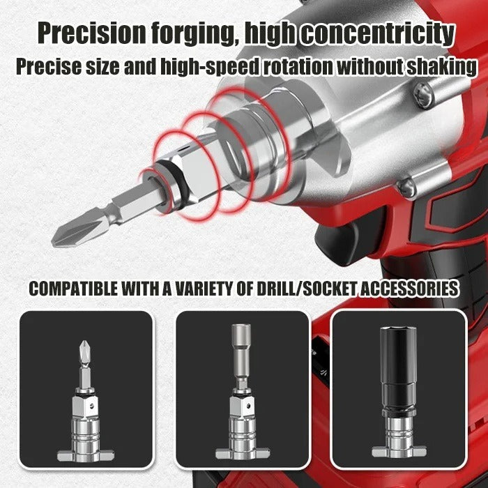 Refit Bit Impact Wrench Shaft Refit Bit Head Dual Use Cordless Part Power Tool W ...