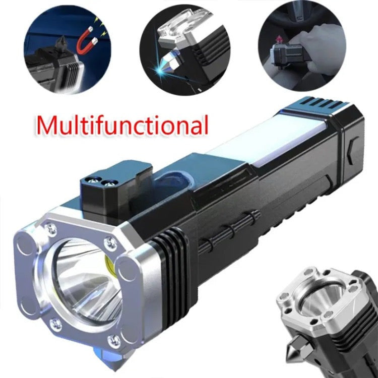 Multifunctional Flashlight Super Bright LED Flashlight Rechargeable Mi ...