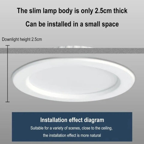 Ultra-Thin Led Ceiling Light 6500k Ceiling Downlight Ceiling Pin Light ...