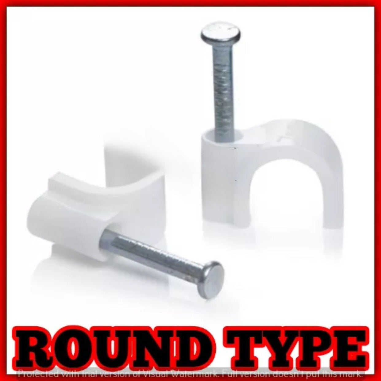 100PCS Round Type Cable Clips PVC – Arrow Hardware