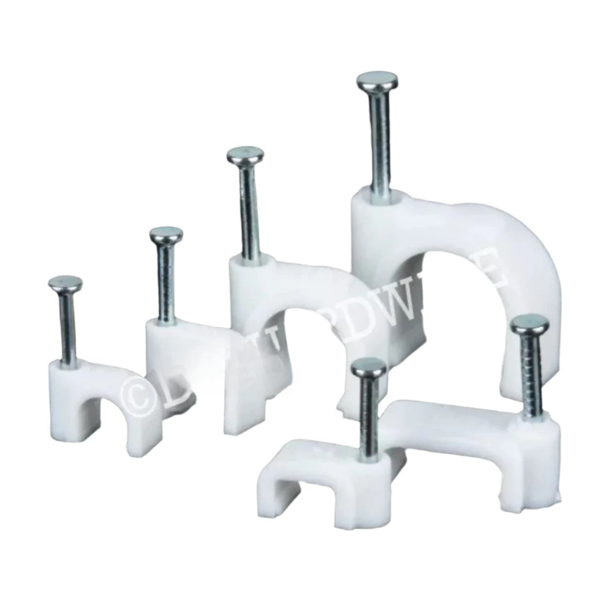 100PCS Round Type Cable Clips PVC – Arrow Hardware