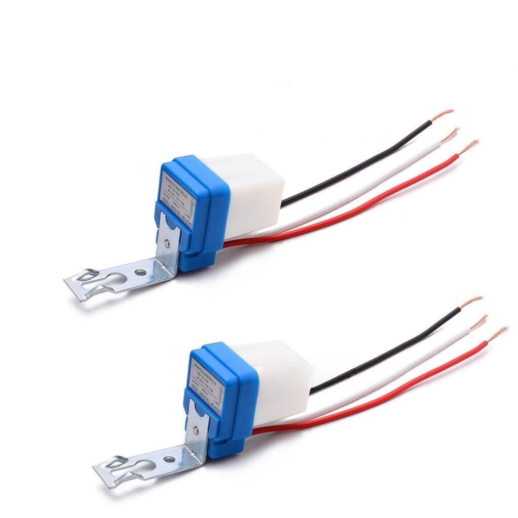 2PCS AC 220V 10A Sensor Switch Auto On Off Photocell Street Light Sens ...