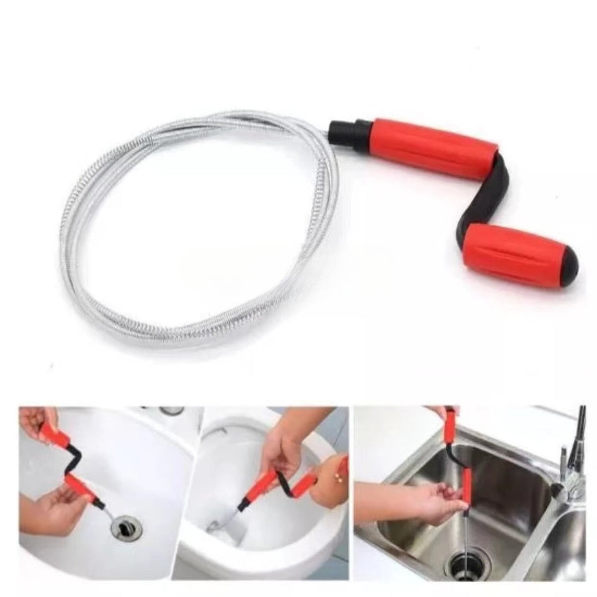 Snake Wire Super Pipeline Stainless Dredging Tool Handheld Drain Snake ...