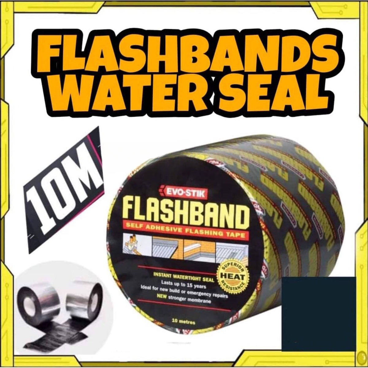 Original 10M Flashband Tape Self Adhesive For Roof And Leak Repair -Al ...