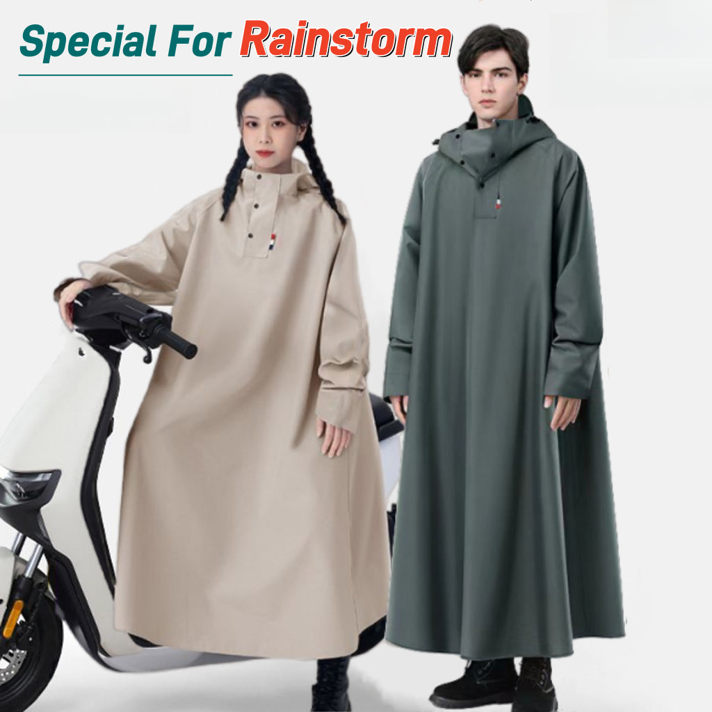 Motorcycle Rider Raincoat Waterproof Motorcycle Raincoat for Men – Heavy-Duty Adult Riding Rainw ...