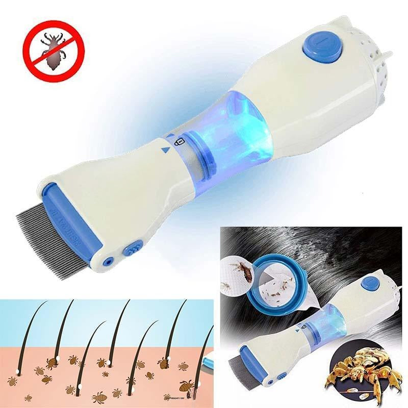 Electric Lice Removal Vacuum Comb for Eliminating Head Lice & Eggs ...