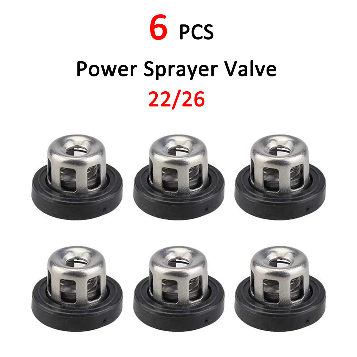 6PCS Power Sprayer Valve Check Assembly Repair Kit – KC25 Valve Seal ...