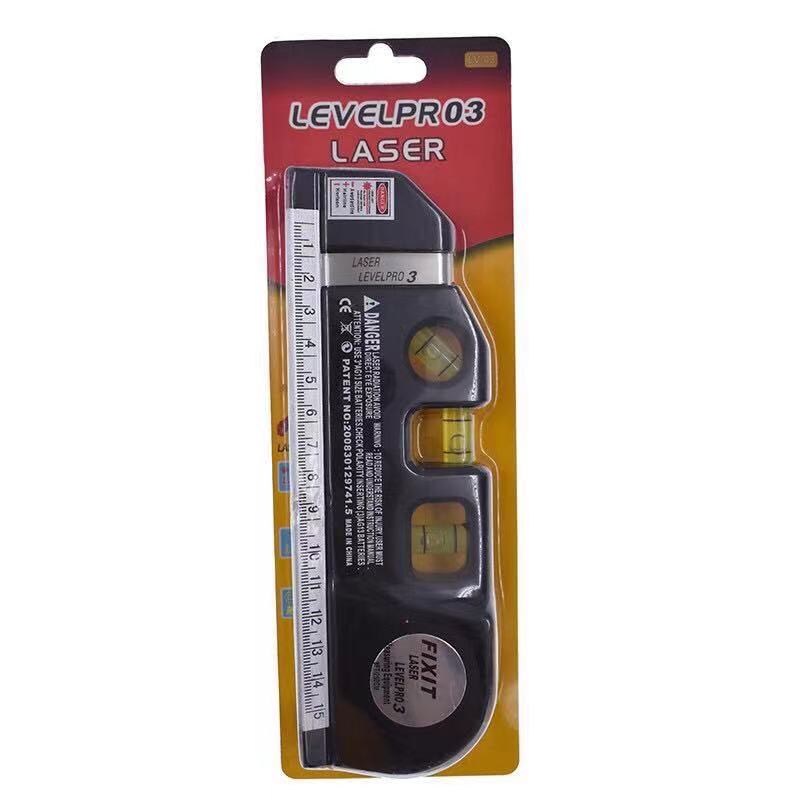 Laser Precision Ruler Level Pro Laser Ruler 3 8FT Cross Line Laser 2.5m Ruler Measure Leveli ...