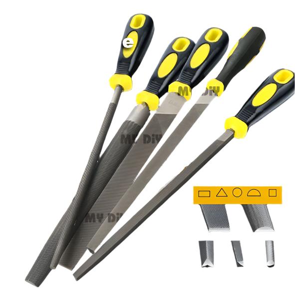 5PC 8” Steel File High Carbon Metal File Iron Steel Rasp Files – Arrow ...