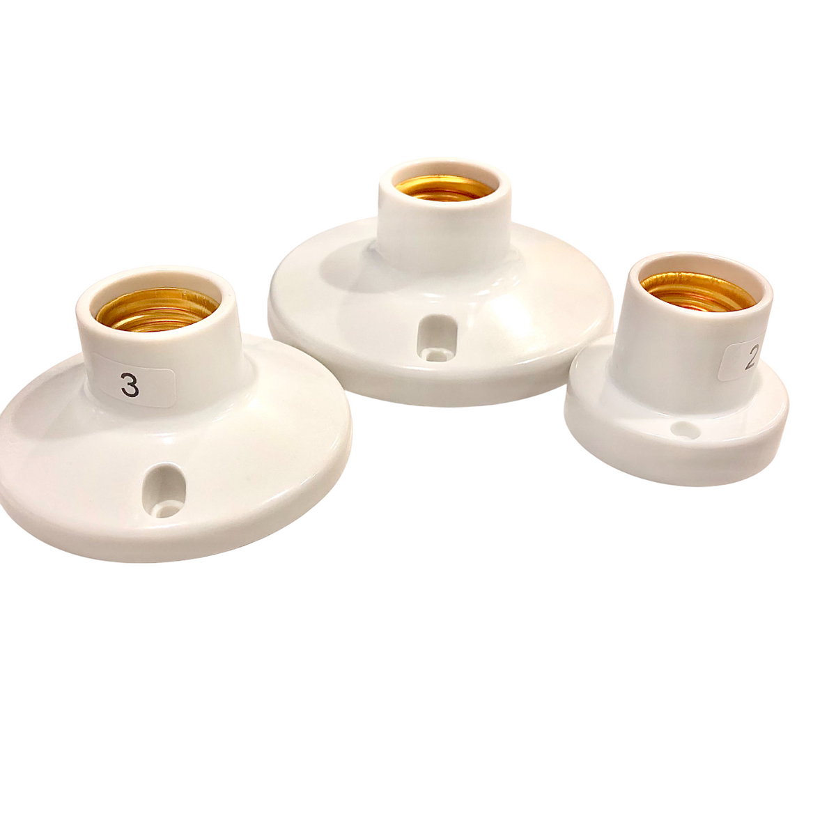 E27 Ceiling Light Bulb Socket Receptacle – Standard Mounting Base (2-3 ...