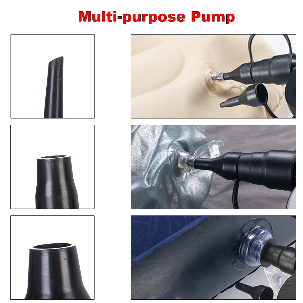 Electric Air Pump Potable Inflatable Compressor For Mattress Swimming ...