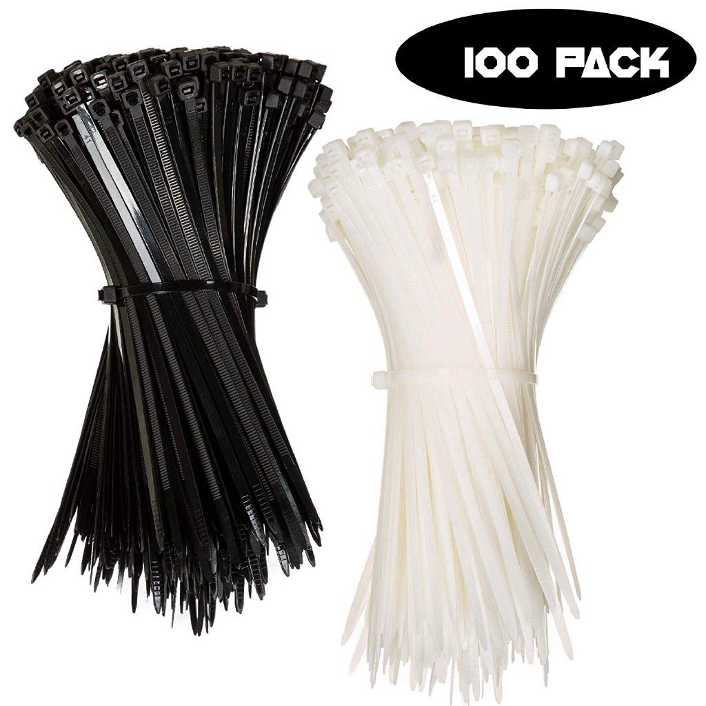 Nylon Cable Tie Straps (Zip Ties) – 100 Pieces per Pack – Arrow Hardware